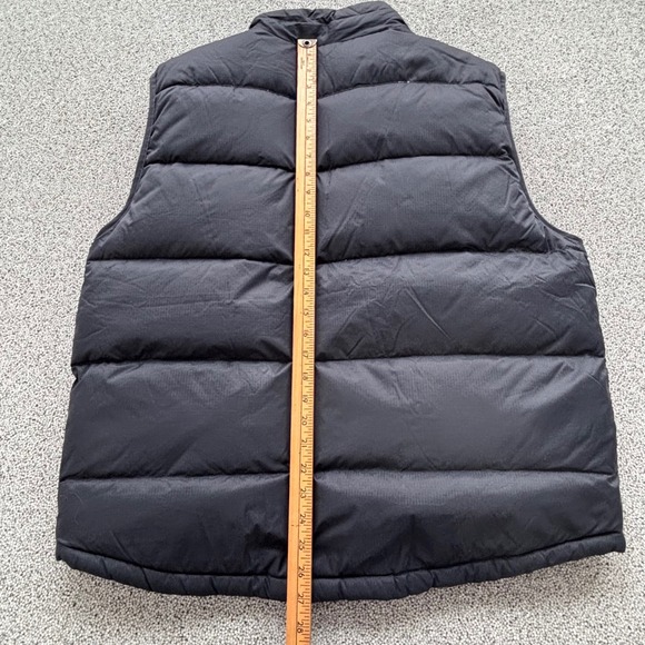 Vintage LL Bean Down Vest Reversible Black Red Mens Size L Puffer Quilted Zip - Picture 7 of 16